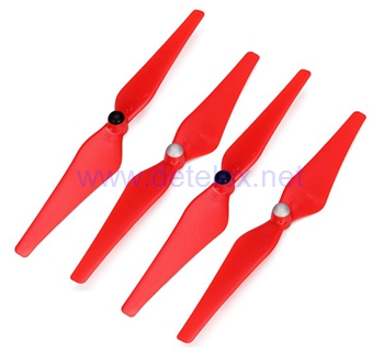 XK-X380 X380-A X380-B X380-C air dancer drone spare parts main blades propellers (Red) - Click Image to Close